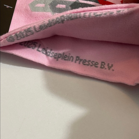 AC/DC Pink and Gray Socks. Official Merchandise, Classic Rock NWT Gift Idea - Picture 3 of 6